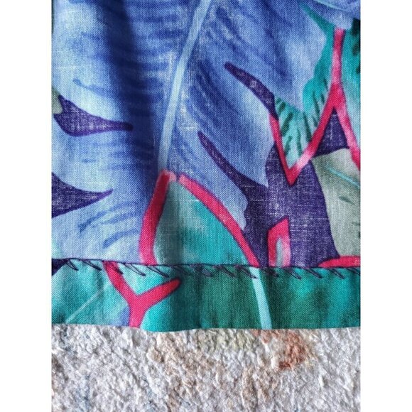 Vintage Hilo Hattie Hawaiian Shirt Womens Sz M Short Sleeve Tropical Hibiscus - Picture 6 of 9